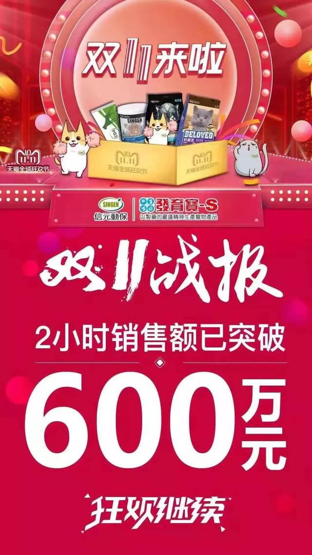 雙11戰(zhàn)報(bào)：華元5分鐘過千萬(wàn)，瘋狂小狗1.5小時(shí)超2千萬(wàn)