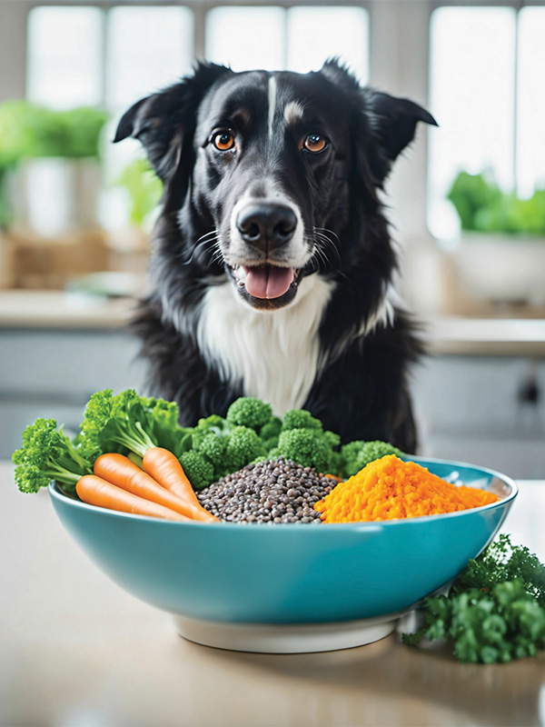 一些寵物父母尋找素食和植物基礎(chǔ)的狗食是為了避免動物性蛋白；另一些人則認(rèn)為這是對他們寵物更環(huán)?？沙掷m(xù)的選擇。